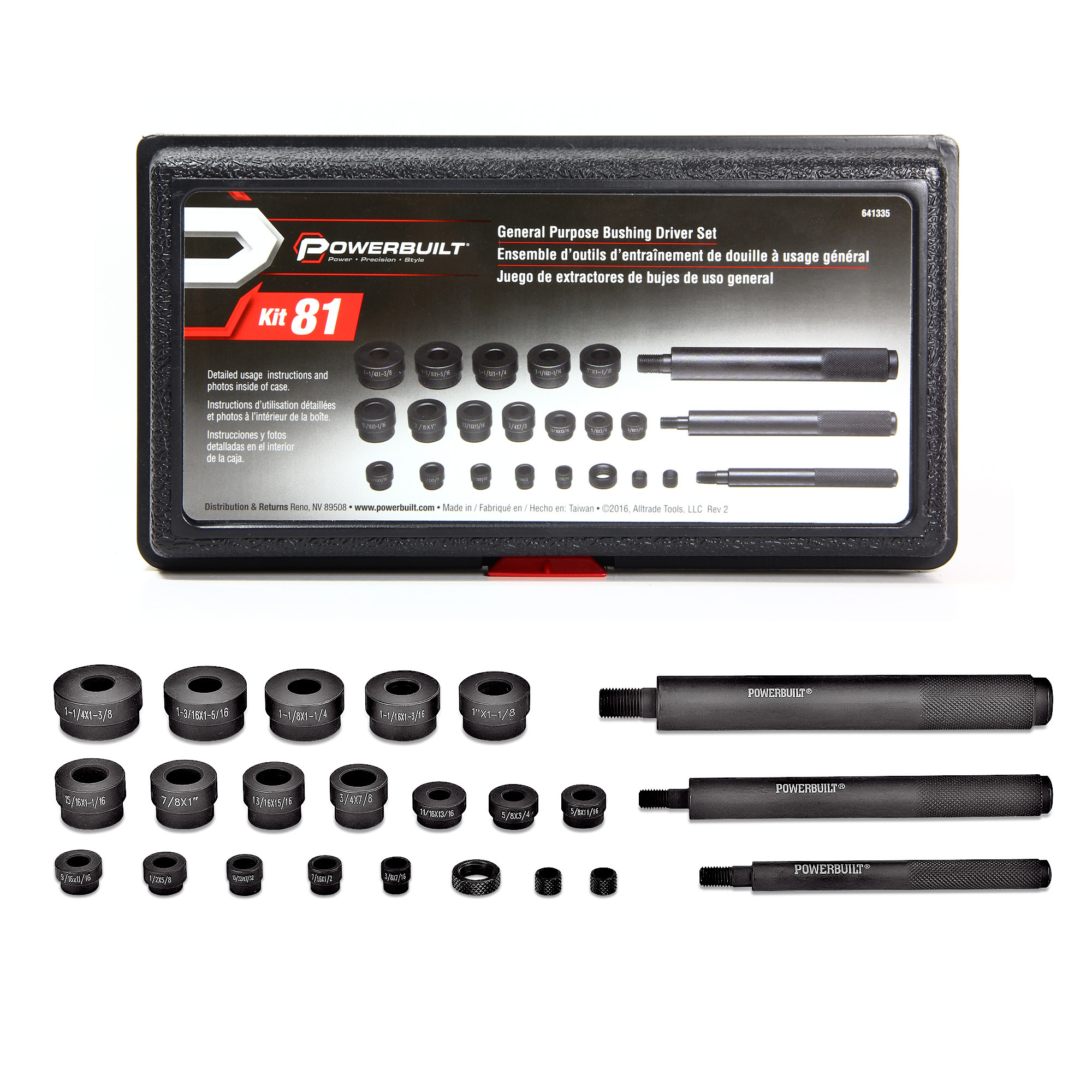 Powerbuilt, General Purpose Bearing and Bushing Driver, Model # 641335